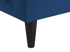 Venstrevendt chaiselong LUIRO Velour Navy Blå med opbevaring