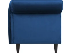 Venstrevendt chaiselong LUIRO Velour Navy Blå med opbevaring