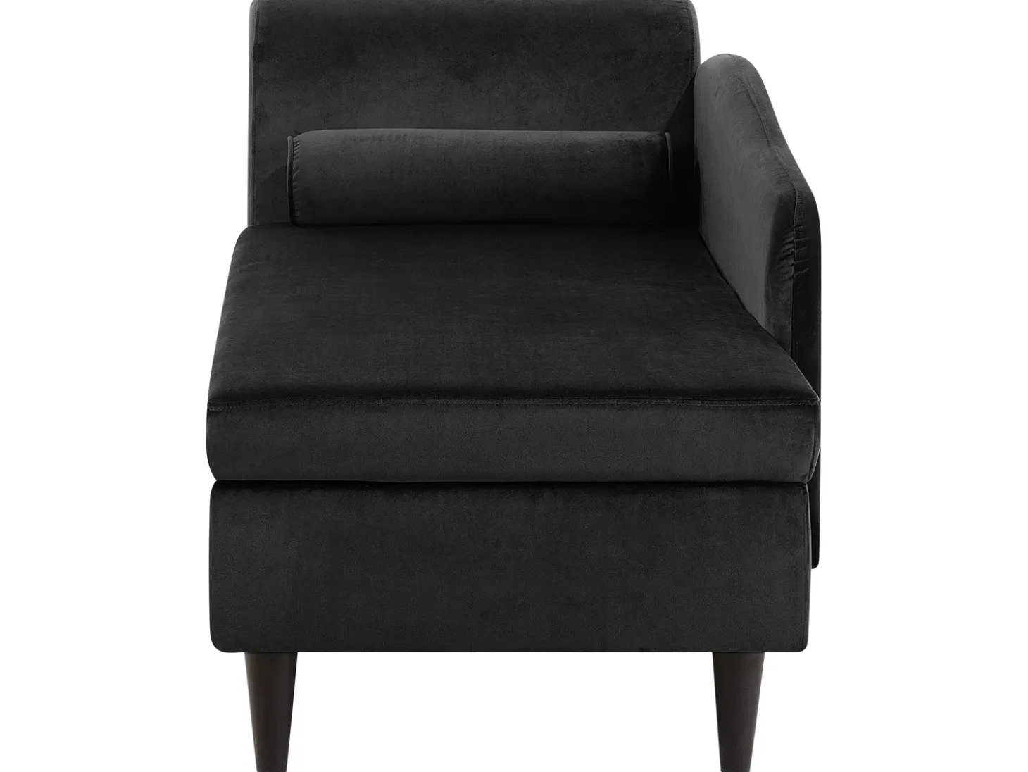 Venstrevendt chaiselong LUIRO Velour Sort med opbevaring