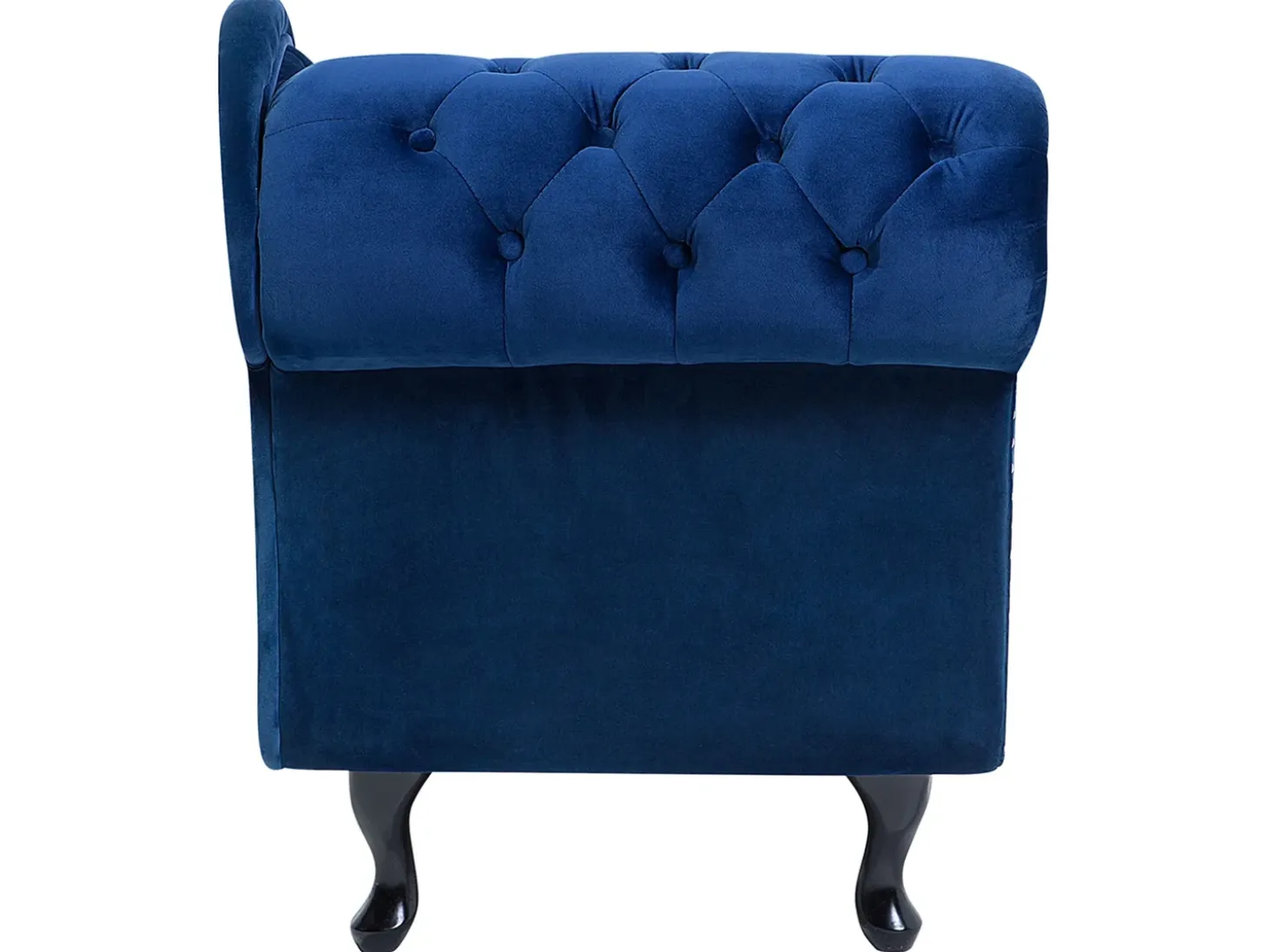 Venstrevendt chaiselong NIMES Velour Navy Blå