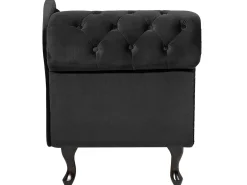 Venstrevendt chaiselong NIMES Velour Sort