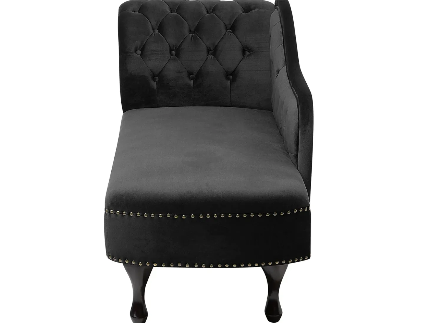 Venstrevendt chaiselong NIMES Velour Sort