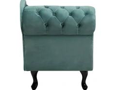 Venstrevendt chaiselong NIMES Velour Mintgrøn