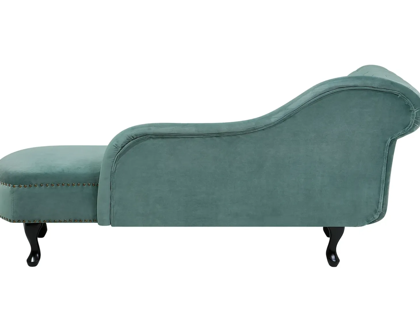 Venstrevendt chaiselong NIMES Velour Mintgrøn