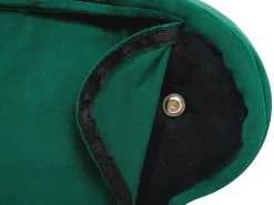 Venstrevendt chaiselong NIMES Velour Mørkegrøn