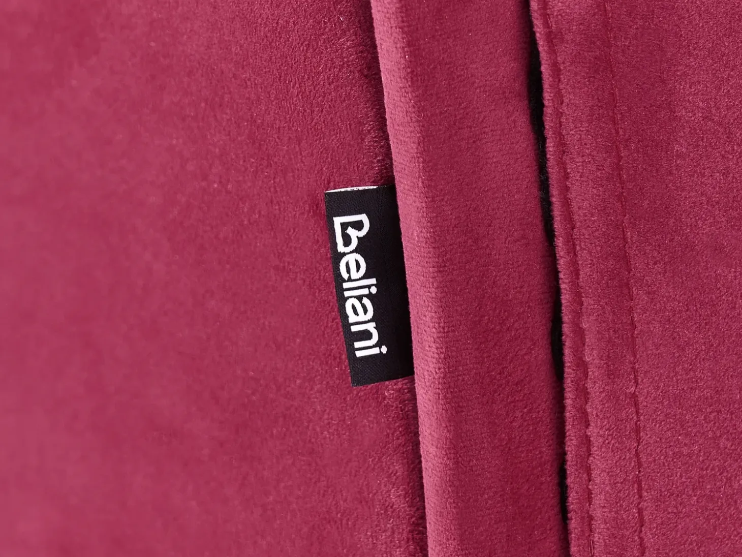 Venstrevendt chaiselong NIMES Velour Bordeaux