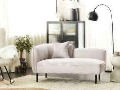 Venstrevendt chaiselong CHEVANNES Boucle Lys Beige