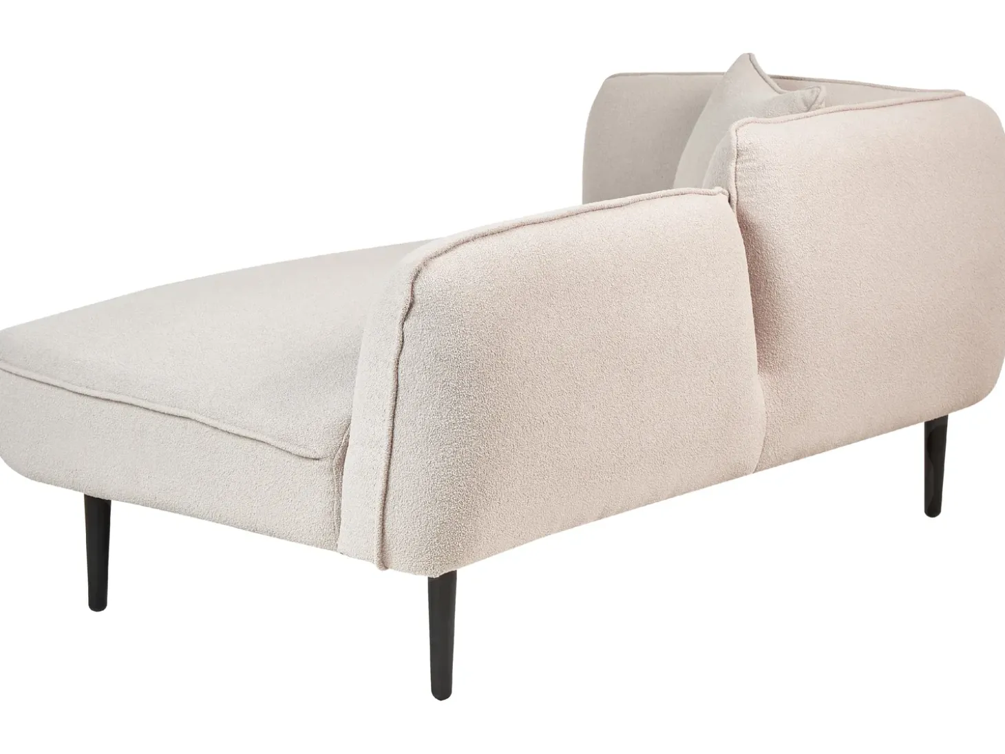 Venstrevendt chaiselong CHEVANNES Boucle Lys Beige
