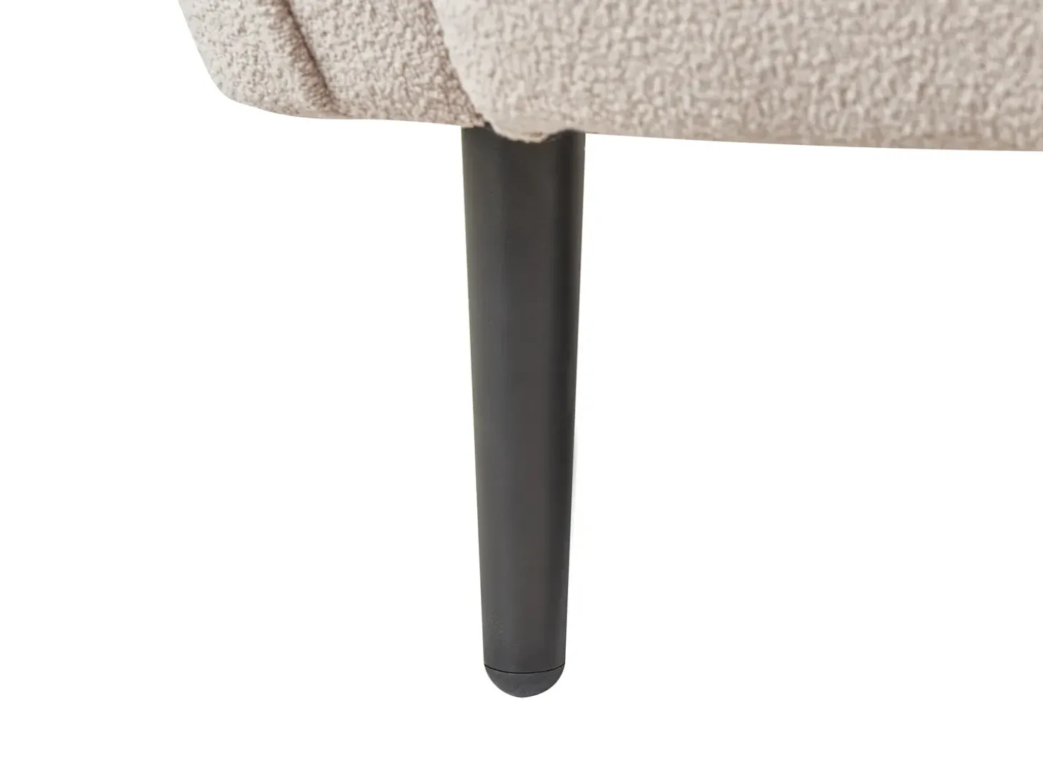 Venstrevendt chaiselong CHEVANNES Boucle Lys Beige