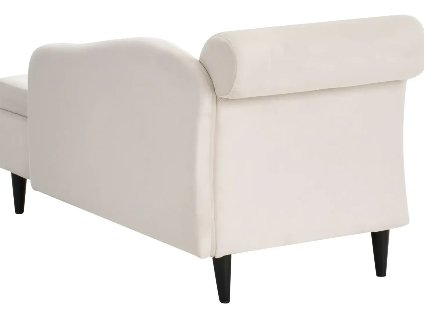 Venstrevendt chaiselong LUIRO Velour Beige med opbevaring