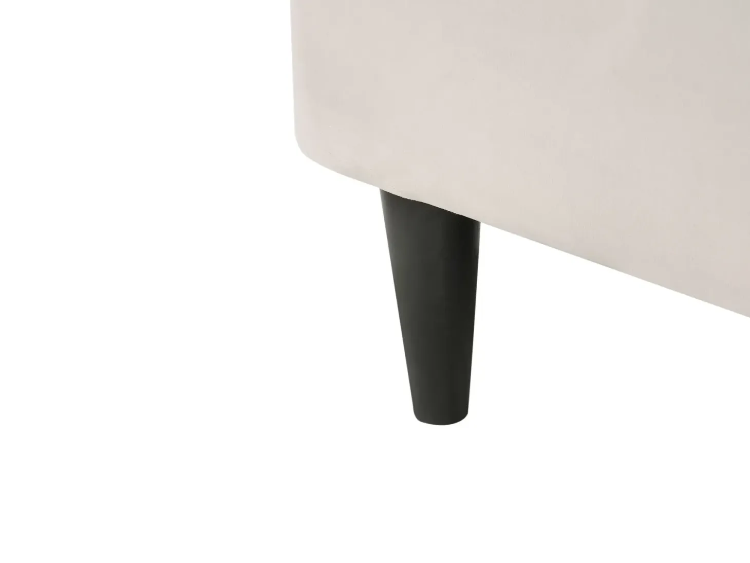 Venstrevendt chaiselong LUIRO Velour Beige med opbevaring