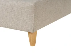Venstrevendt chaiselong MERI Kunstlinned Beige med opbevaring