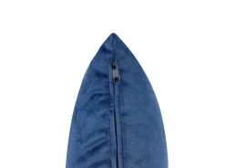 Venstrevendt chaiselong MERI Velour Navy Blå med opbevaring