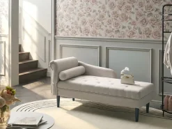 Venstrevendt chaiselong YVOIRE Beige