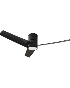 Ventilator med lys CANETE Med fjernbetjening LED Sort