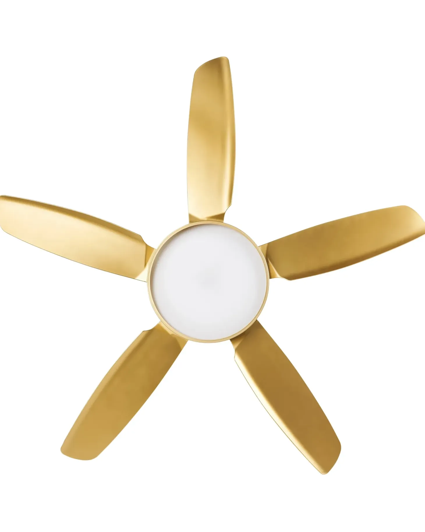 Ventilator med lys GOSHAABA Med fjernbetjening LED Messing