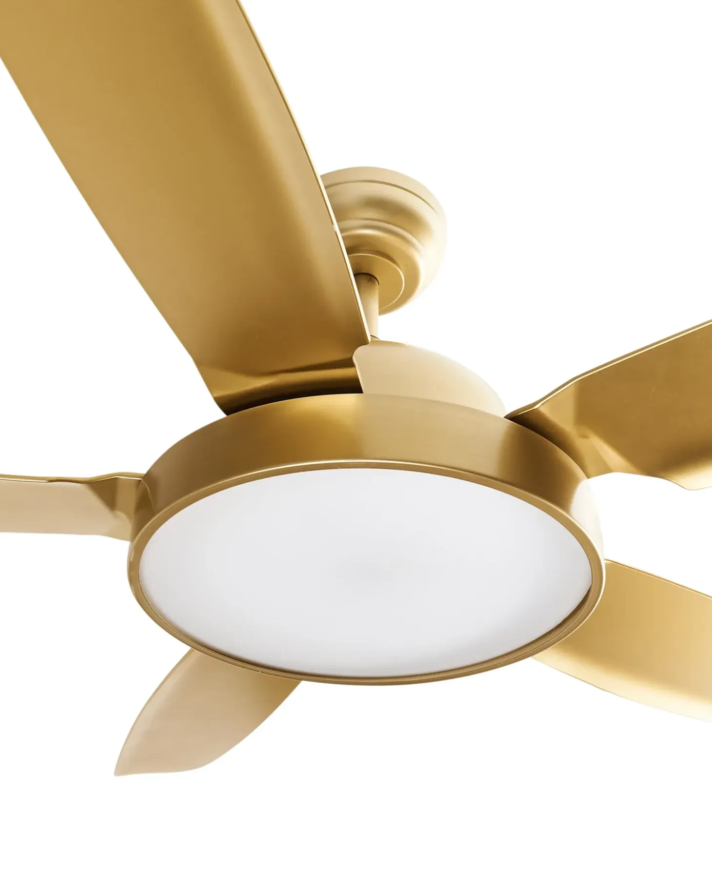 Ventilator med lys GOSHAABA Med fjernbetjening LED Messing