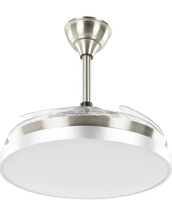 Ventilator med lys IBAR Med fjernbetjening LED Transparent