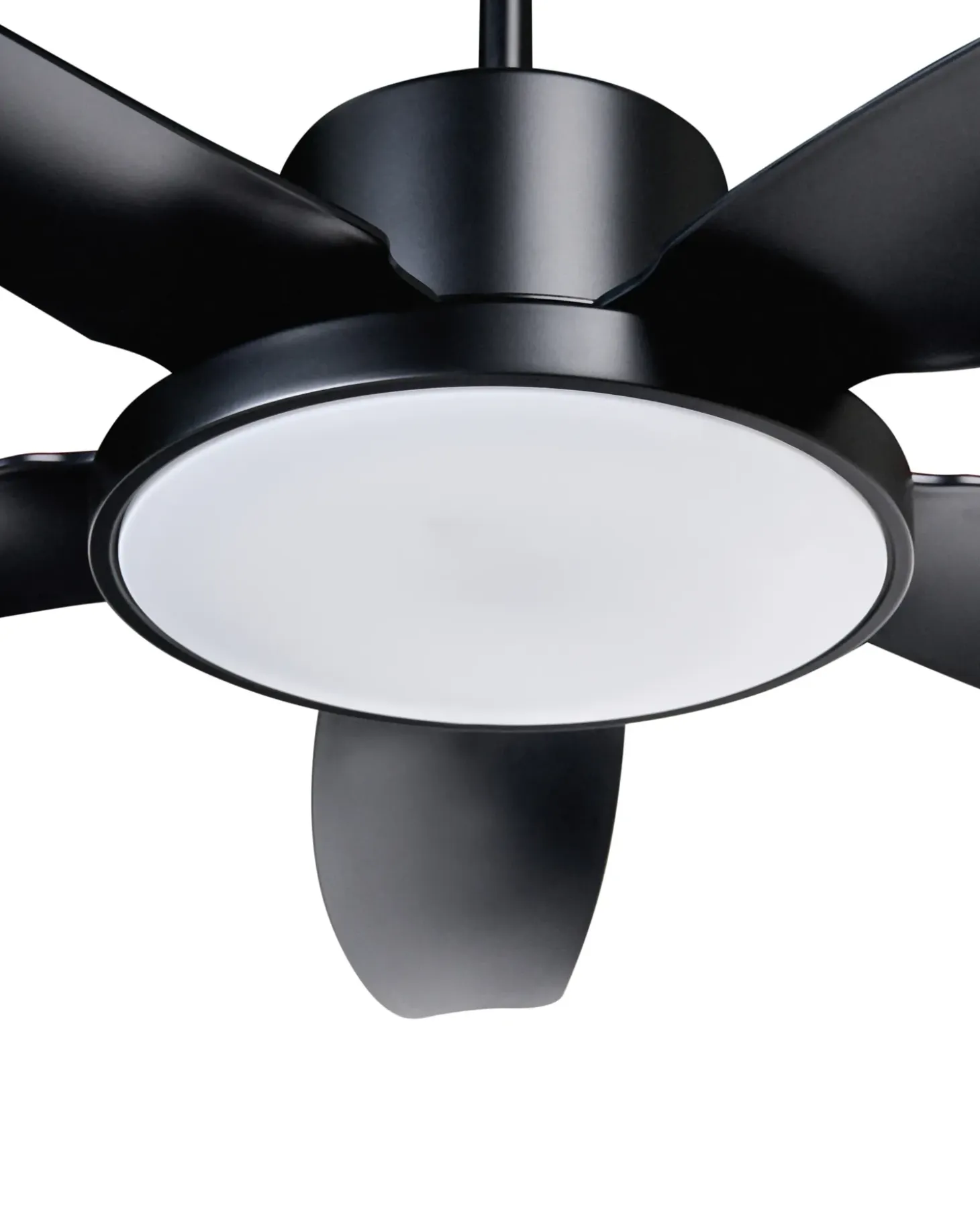 Ventilator med lys LOUVET Med fjernbetjening LED Sort