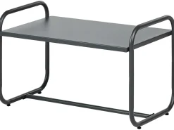 VEZZANA 4 personers Loungesæt med bord Lys Beige Metal