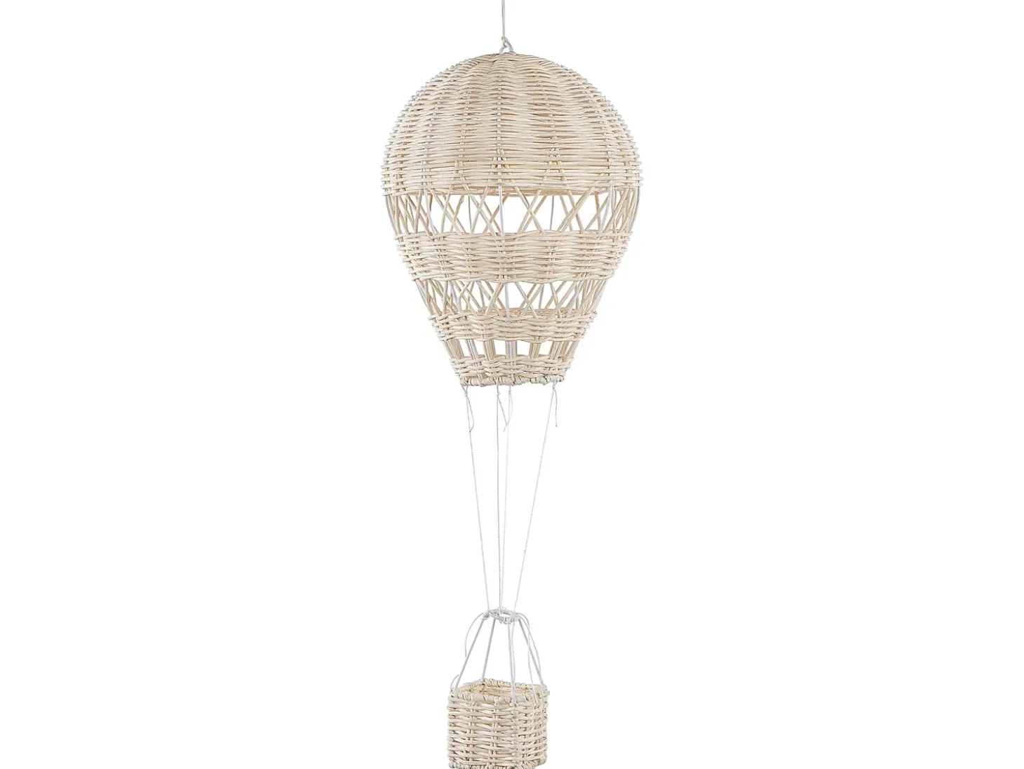 Vægdekoration Ballon BEMBA Rattan 60 cm Naturlig