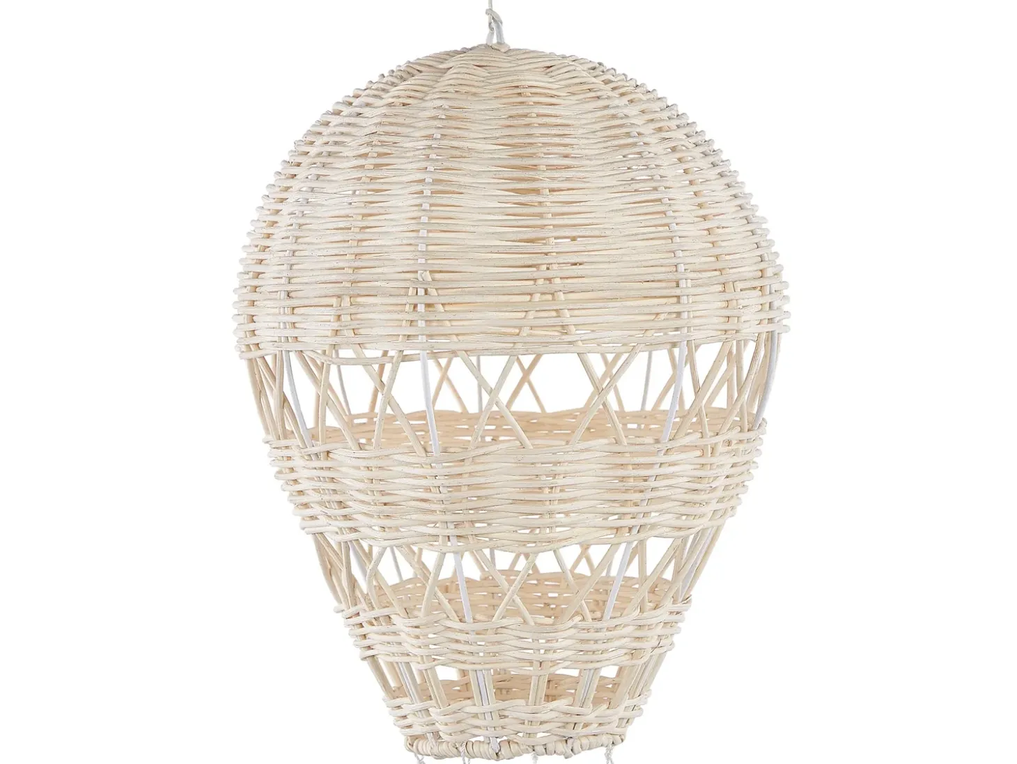 Vægdekoration Ballon BEMBA Rattan 60 cm Naturlig