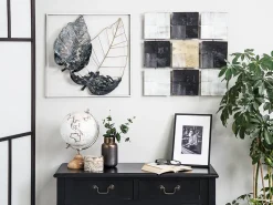 Vægdekoration Blad RHENIUM Metal 50 cm Multifarvet