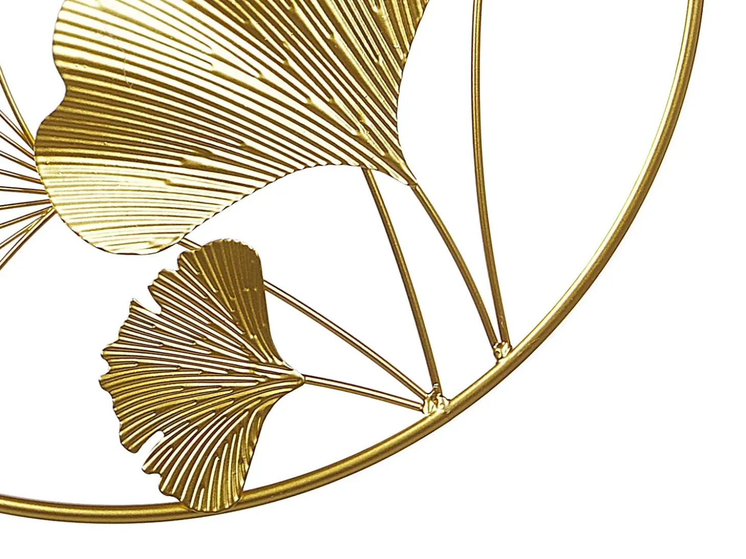 Vægdekoration Blomst BISMUTH Metal 45 cm Guld