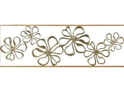 Vægdekoration Blomst CERIUM Metal 31 cm Guld