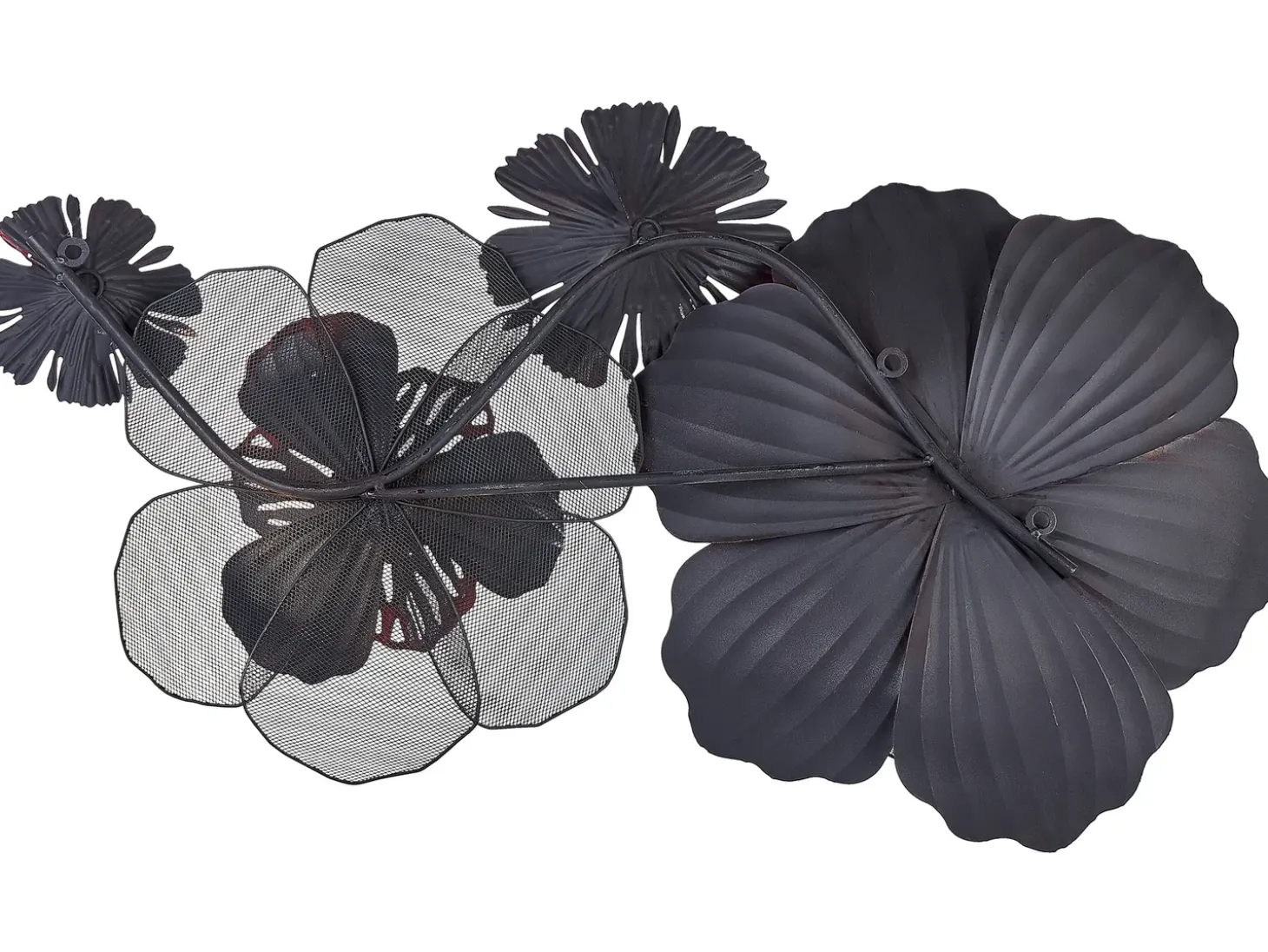 Vægdekoration Blomst SCANDIUM Metal 45 cm Rød