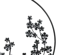 Vægdekoration Blomst STRONTIUM Metal 70 cm Sort