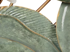 Vægdekoration Blomst THORIUM Metal 44 cm Multifarvet