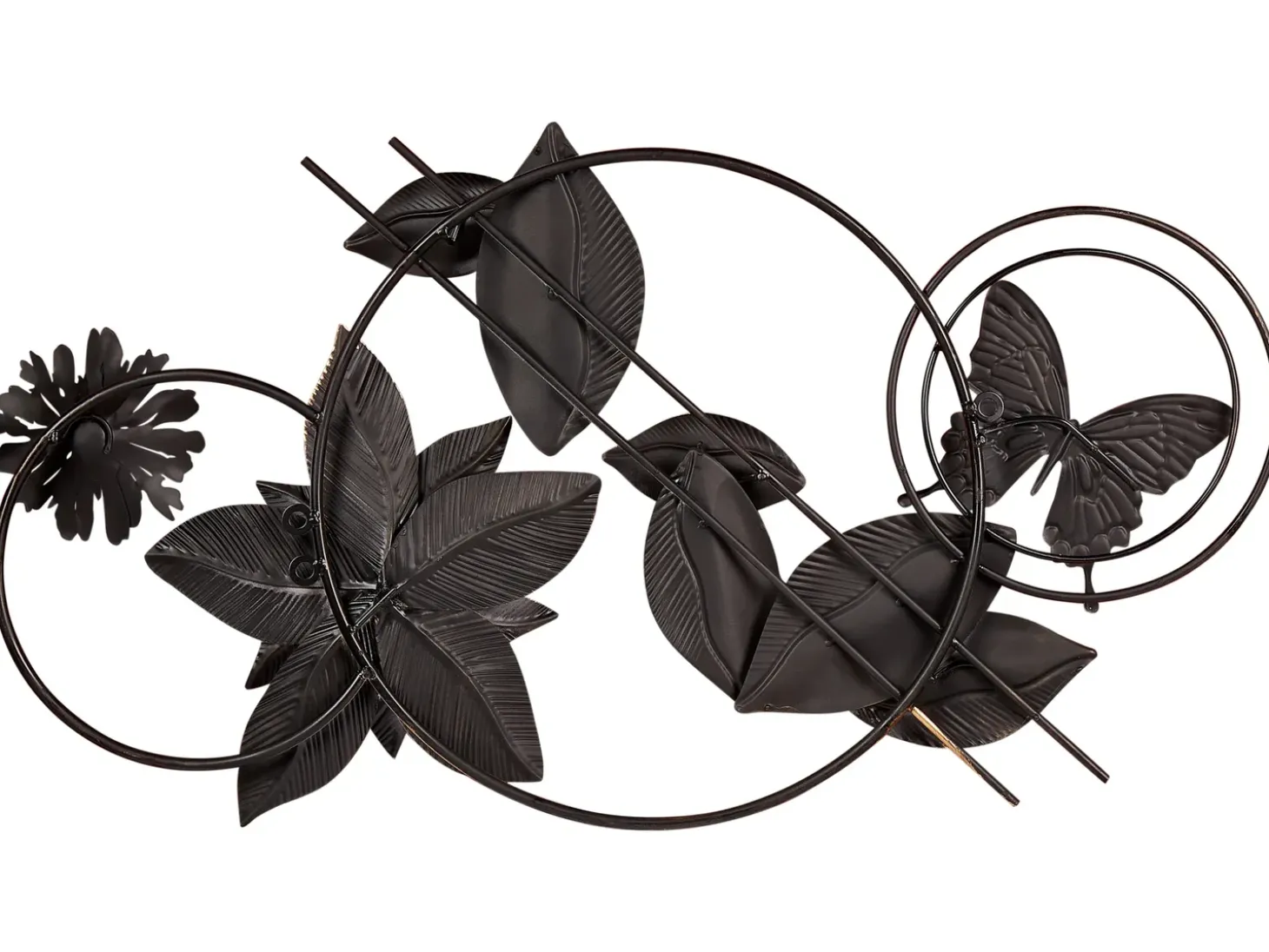Vægdekoration Blomst THORIUM Metal 44 cm Multifarvet
