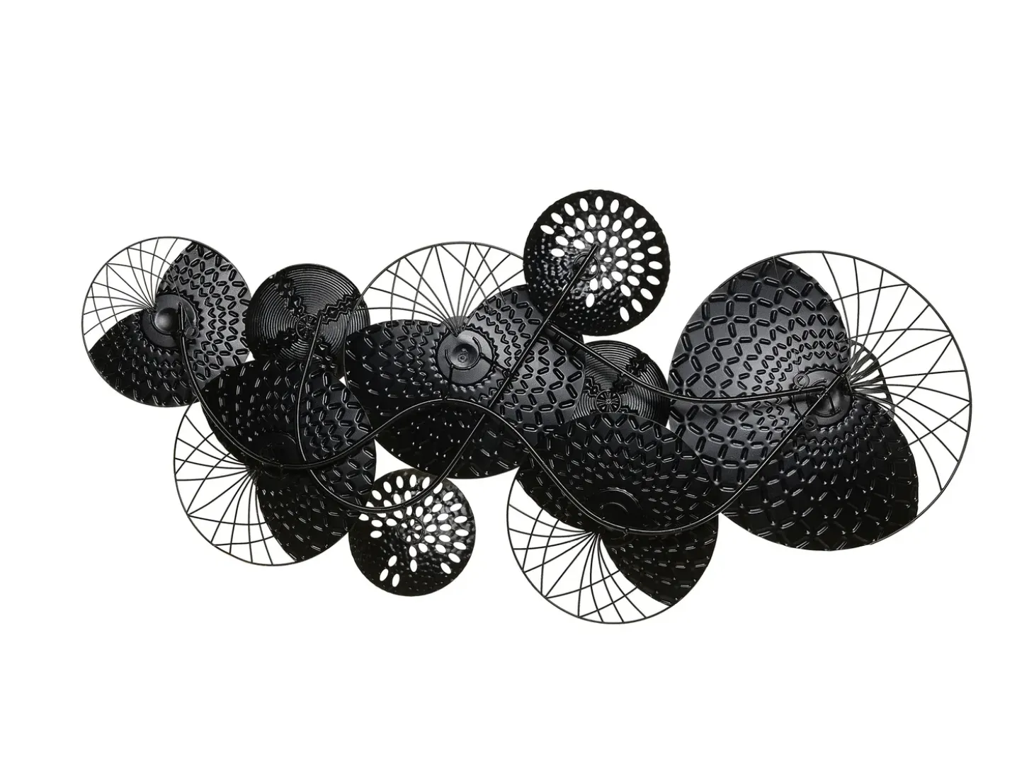 Vægdekoration CESIUM Metal 58 cm Sølv