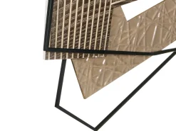Vægdekoration ENNIS Metal 36 cm Brun