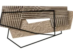 Vægdekoration ENNIS Metal 36 cm Brun
