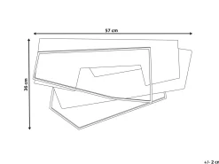 Vægdekoration ENNIS Metal 36 cm Brun