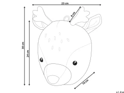 Vægdekorationer til børn Hjort BAMBI 30 cm Beige