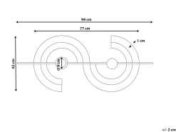 Vægdekoration FARO Metal 42 cm Multifarvet