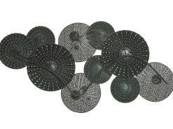 Vægdekoration HASSIUM Metal 48 cm Blå