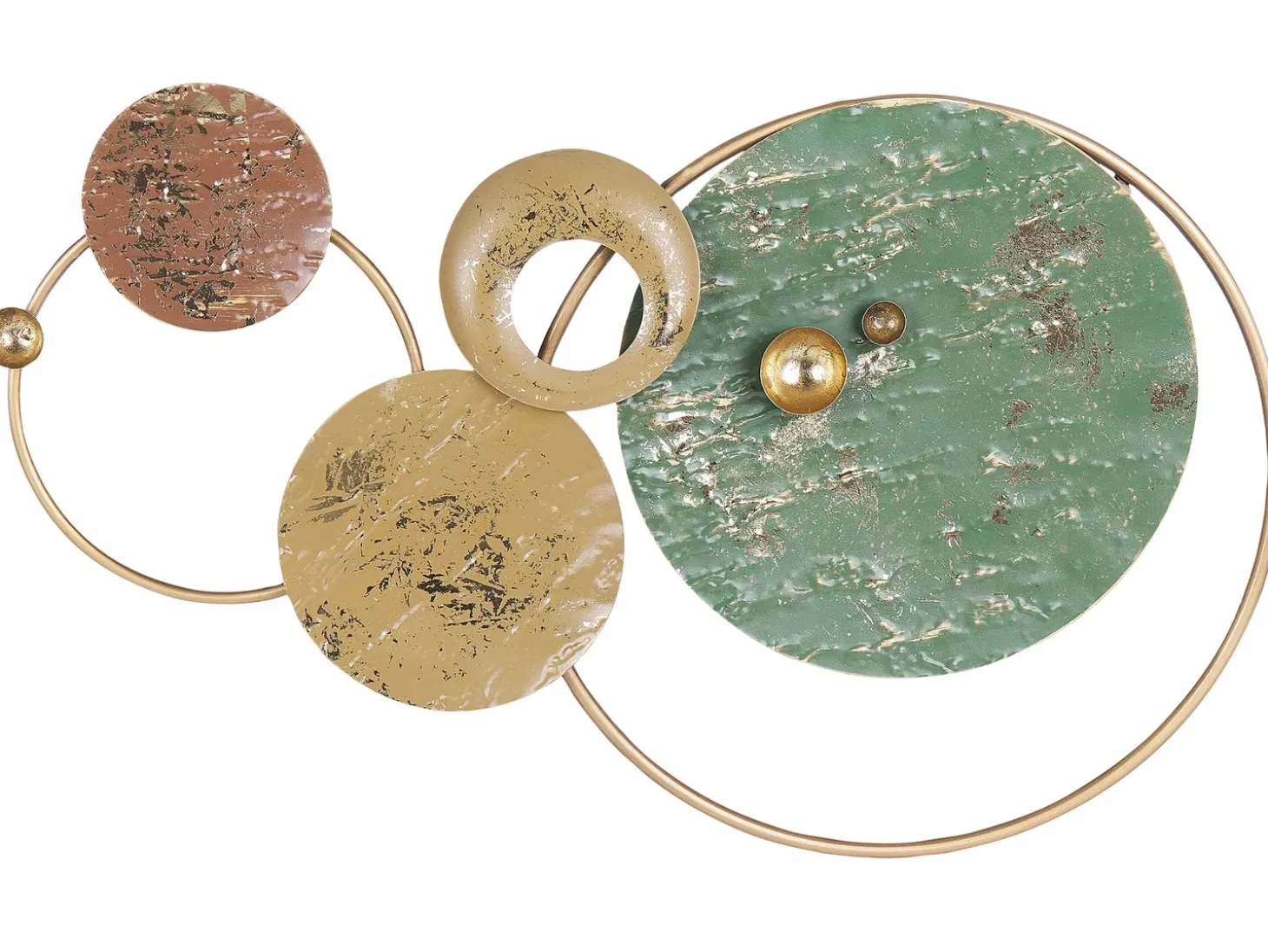 Vægdekoration HELIUM Metal 45 cm Guld