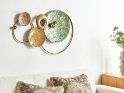 Vægdekoration HELIUM Metal 45 cm Guld