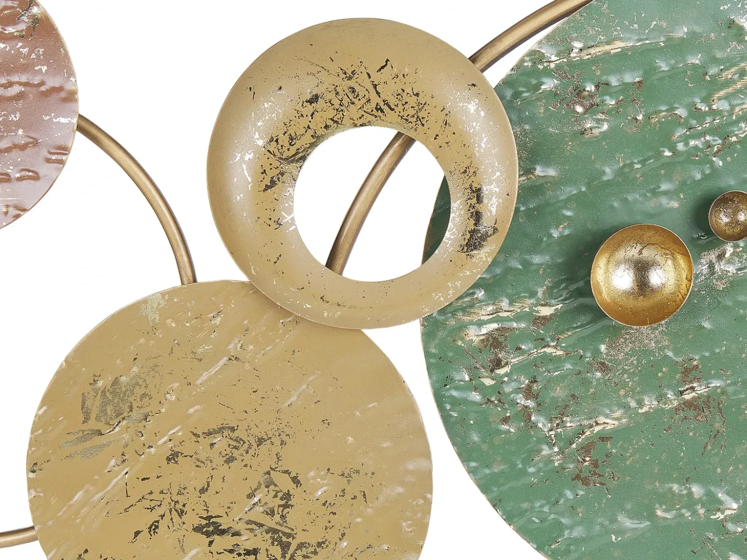 Vægdekoration HELIUM Metal 45 cm Guld