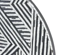 Vægdekoration MANDAU Glas 76 cm Sort