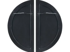 Vægdekoration MANDAU Glas 76 cm Sort