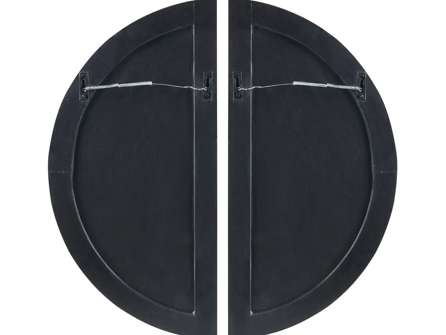 Vægdekoration MANDAU Glas 76 cm Sort