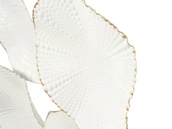 Vægdekoration NEODYNIUM Metal 47 cm Hvid