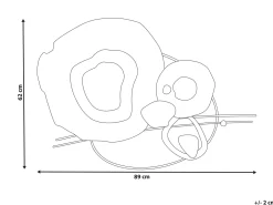 Vægdekoration NEPTUNIUM Metal 62 cm Multifarvet