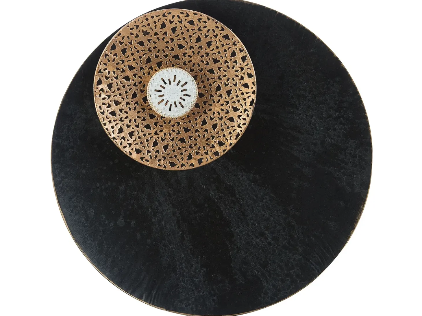 Vægdekoration RUBIDIUM Metal 49 cm Sort