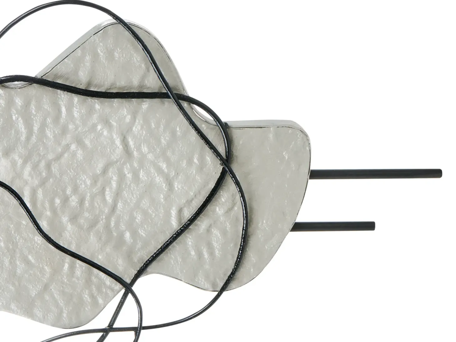 Vægdekoration SALLINS Metal 48 cm Sort